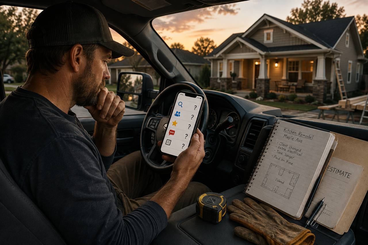 Where Can Contractors Review Customers?
