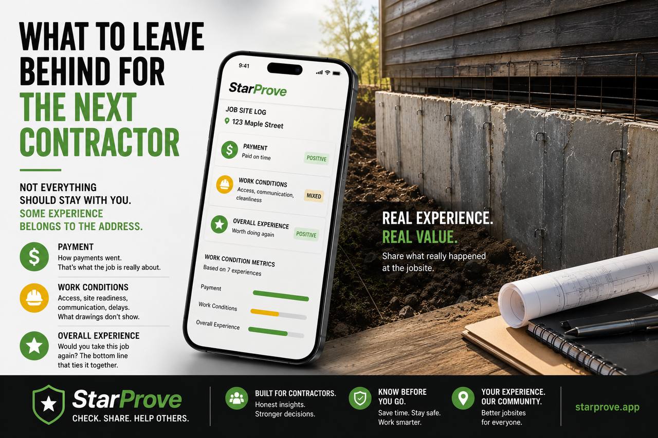 What Information About a Job Site Should a Contractor Document?